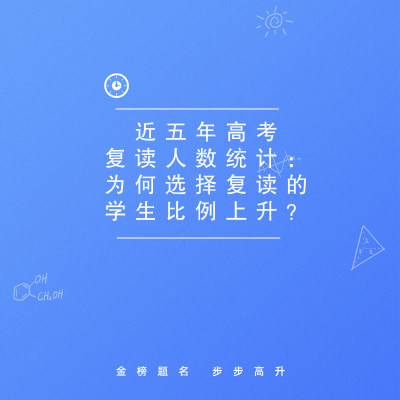 近五年高考复读人数统计：为何选择复读的学生比例上升？